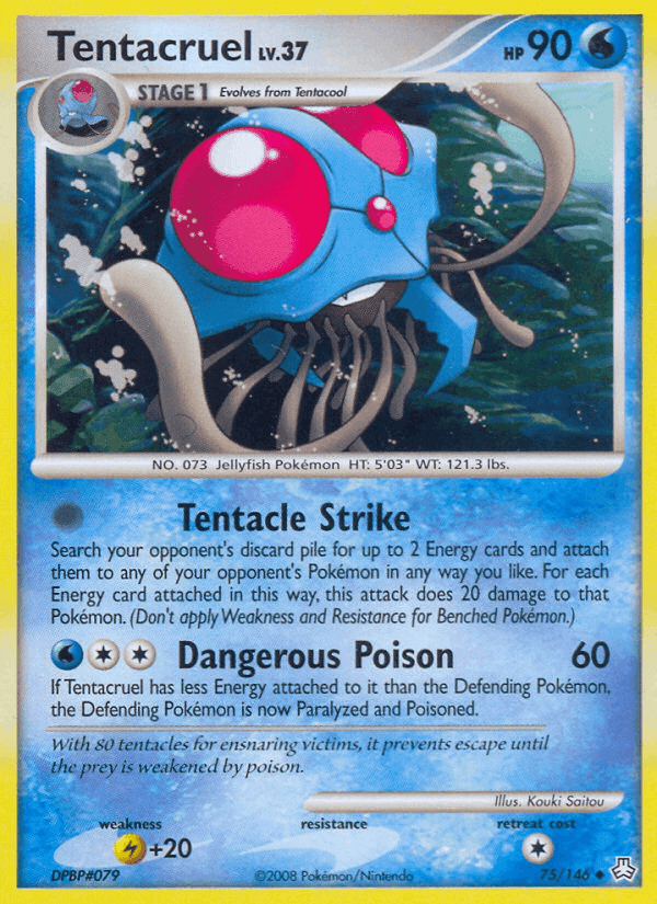 Tentacruel, card 75 from Legends Awakened