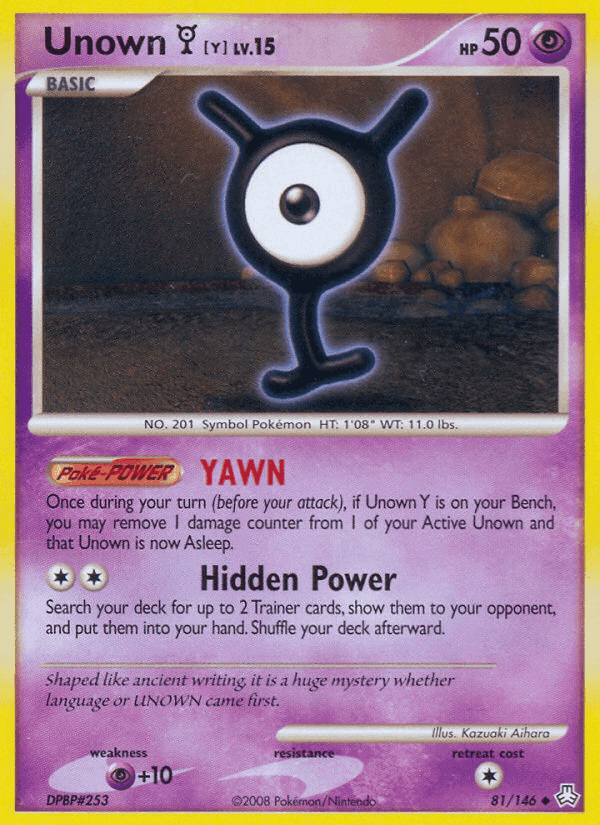 Legends Awakened の 81 番、Unown Y