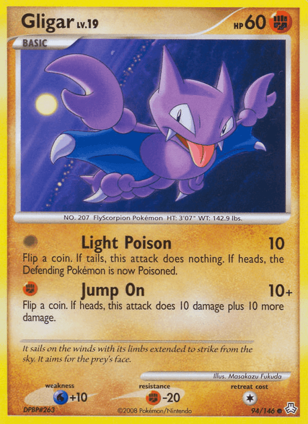 Gligar, card 94 from Legends Awakened