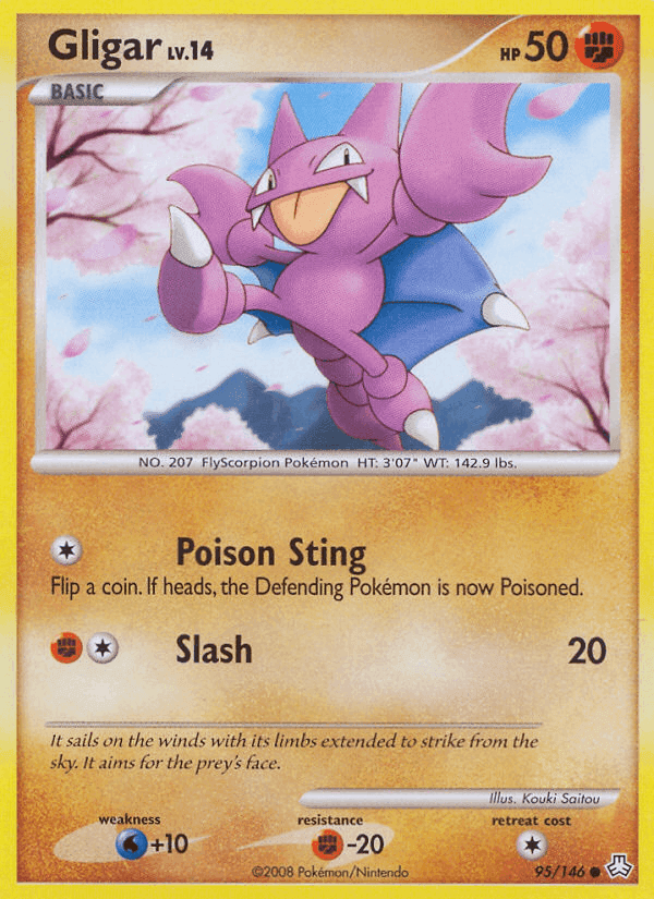 Gligar, card 95 from Legends Awakened
