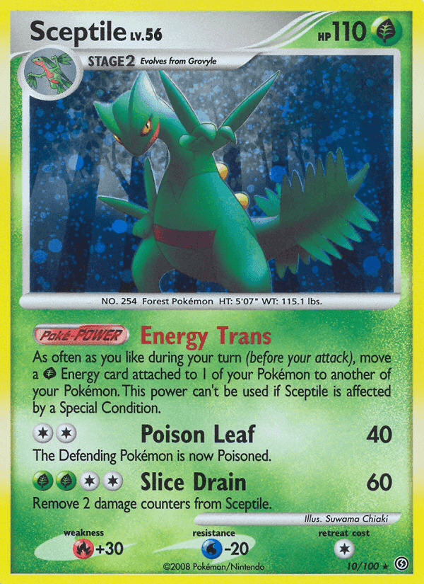 Sceptile, carta 10 di Fronte di Tempesta
