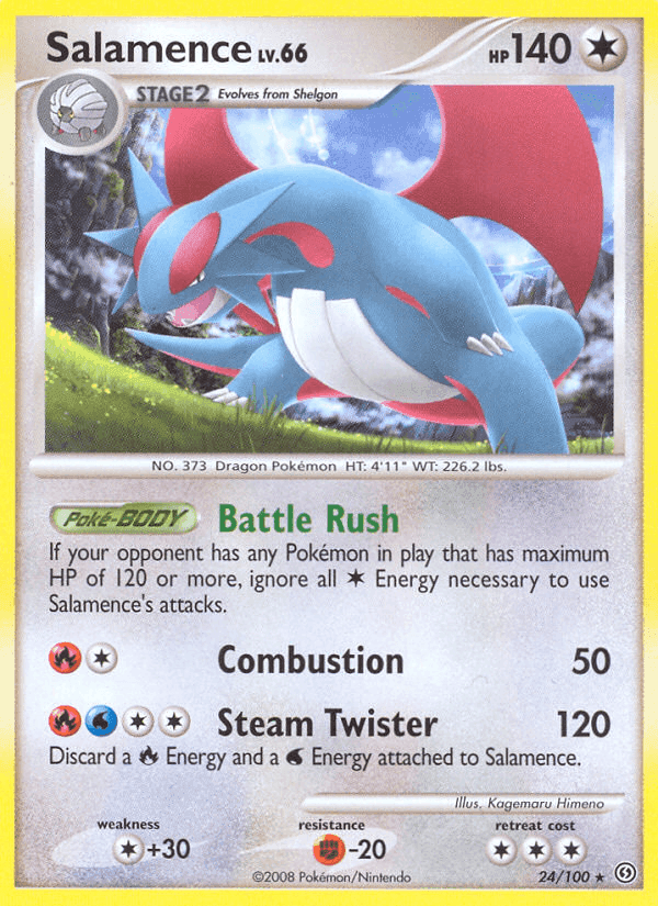 Salamence, carta 24 di Fronte di Tempesta