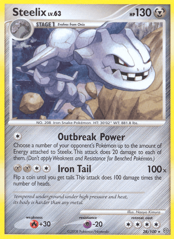 Steelix, carta 28 di Fronte di Tempesta