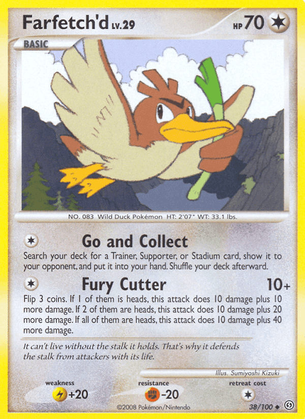 Farfetch'd, carta 38 di Fronte di Tempesta