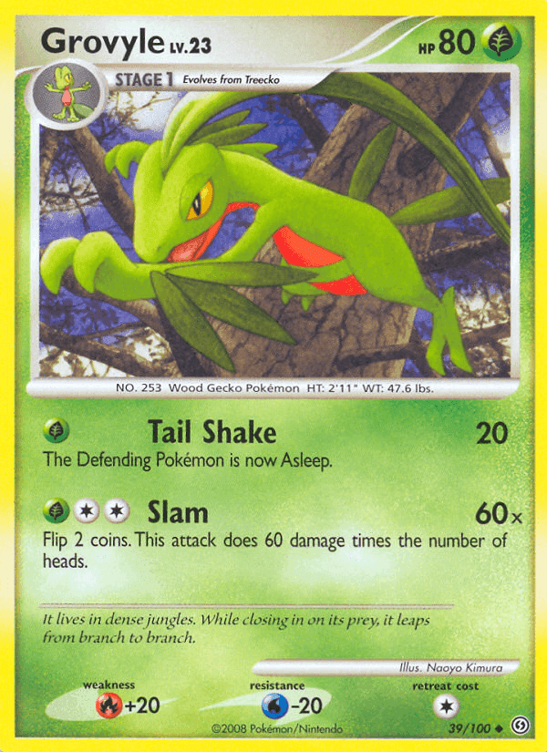 Grovyle, carta 39 di Fronte di Tempesta