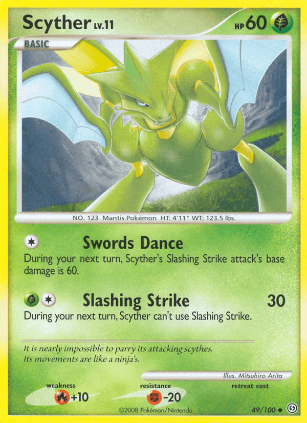 Scyther, carta 49 de Frente Tormentoso