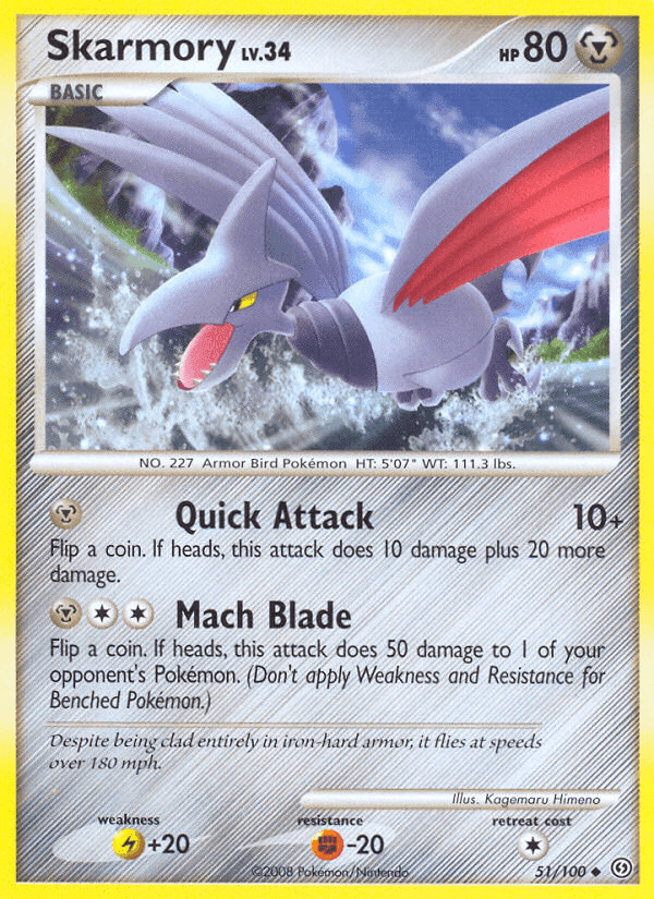 Skarmory, carta 51 di Fronte di Tempesta