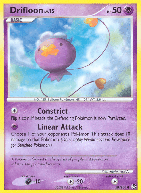 Drifloon, carta 58 di Fronte di Tempesta