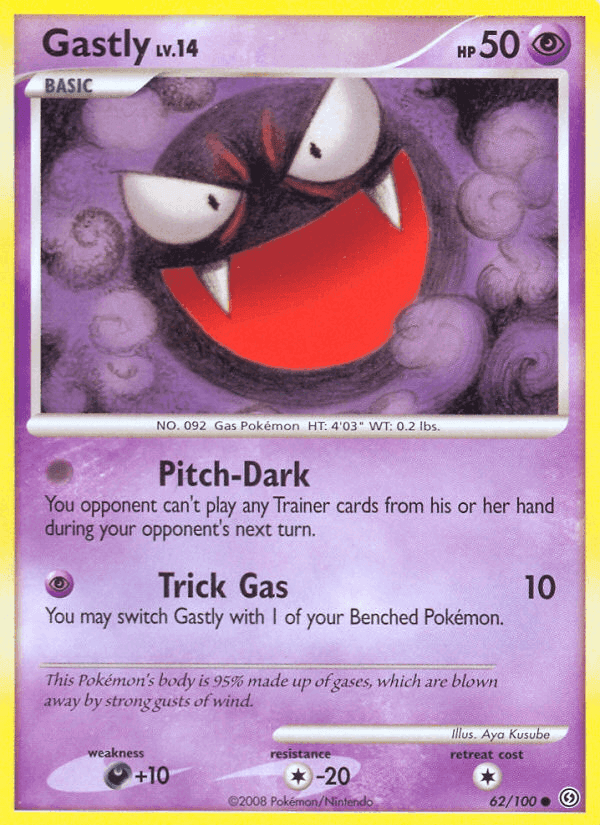 Gastly, card 62 from Stormfront