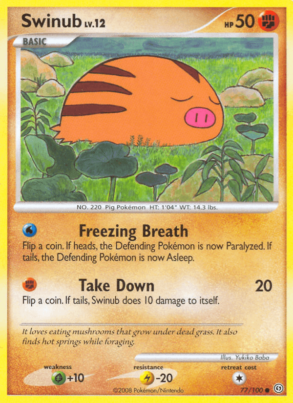 Swinub, card 77 from Stormfront