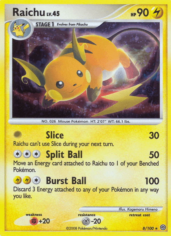Raichu, carta 8 de Frente Tormentoso