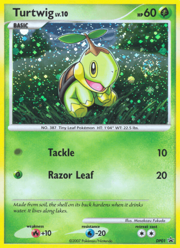 Turtwig, carta DP01 de DP Black Star Promos