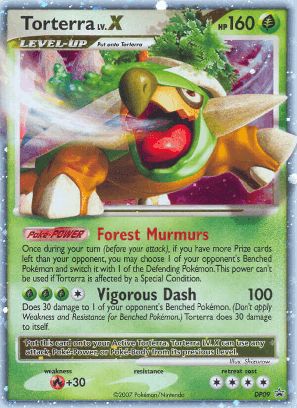 Torterra, carta DP09 de DP Black Star Promos