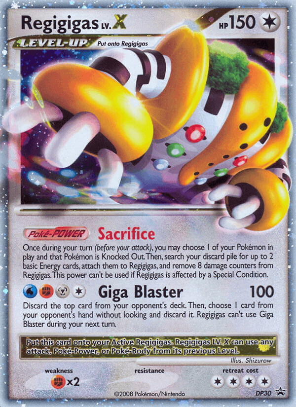 Regigigas, carte DP30 de Promo DP