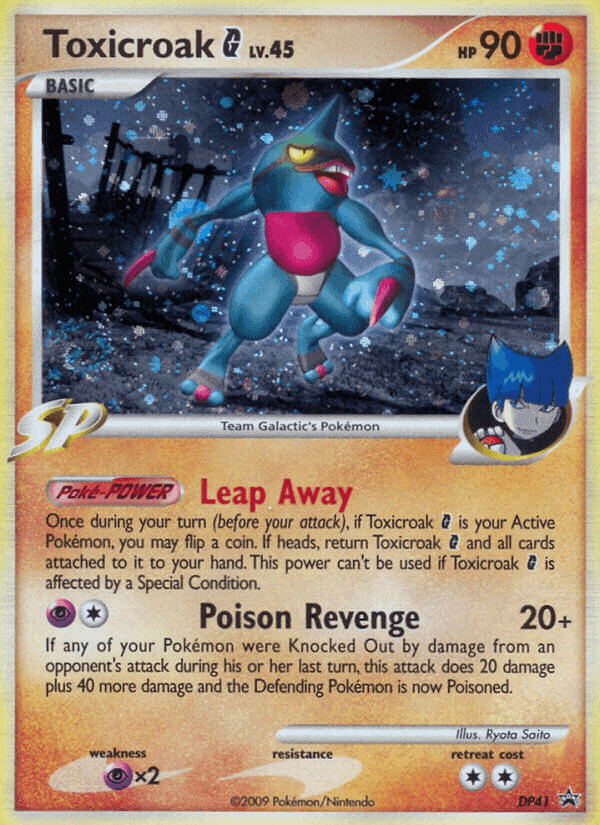 Toxicroak G, carta DP41 de DP Black Star Promos