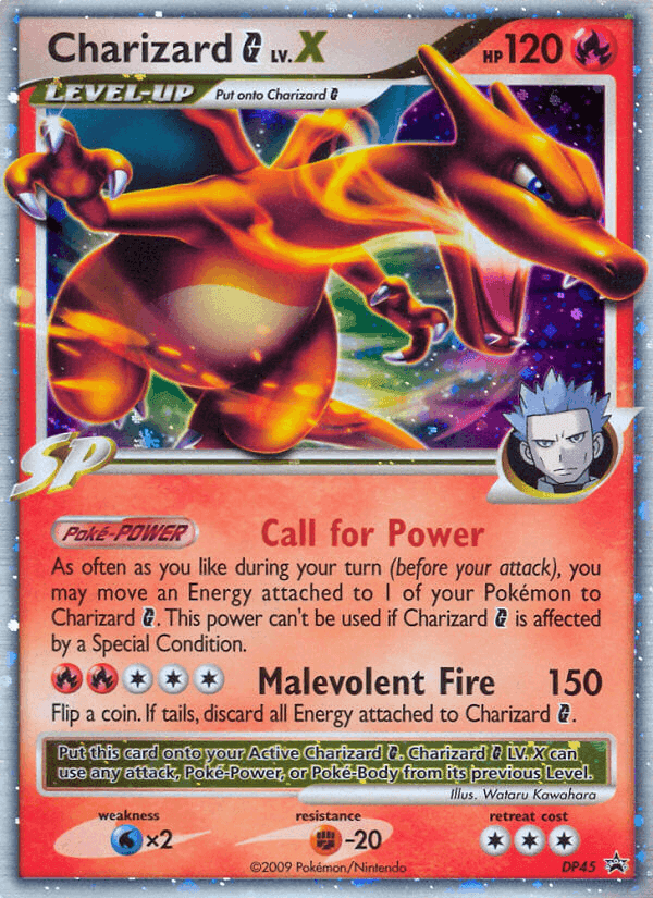 Charizard G, carta DP45 de DP Black Star Promos