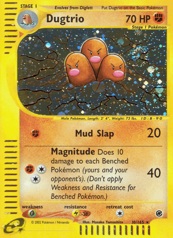 Dugtrio, carta 10 di Expedition Set Base