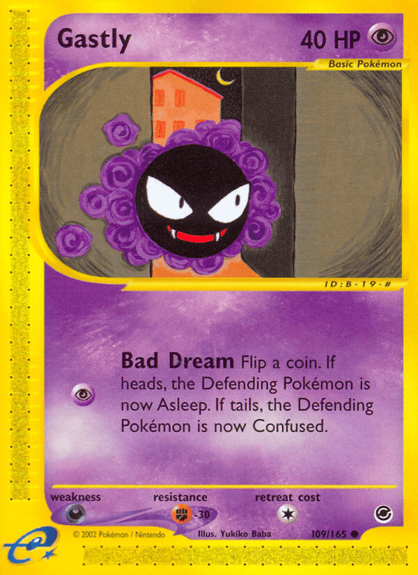 Gastly, carte 109 de Expedition Base Set