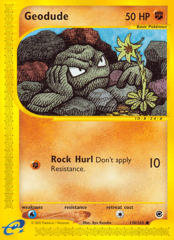 Geodude, card 110 from Expedition Base Set
