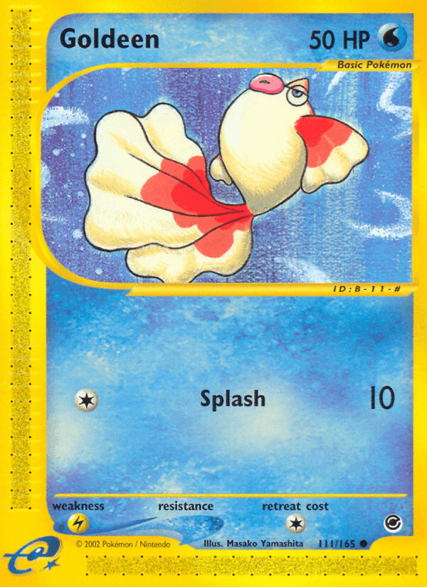 Goldeen, card 111 from Expedition Base Set