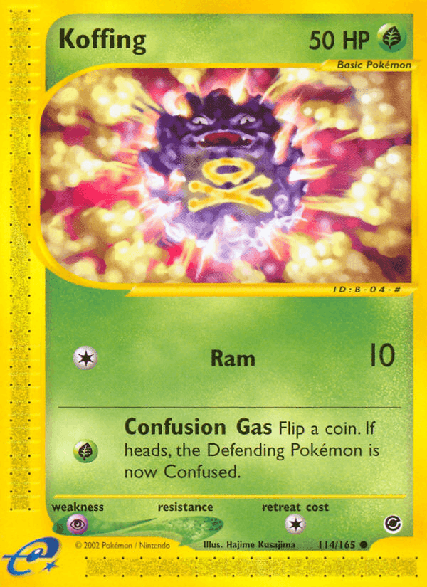 Koffing, card 114 from Expedition Base Set