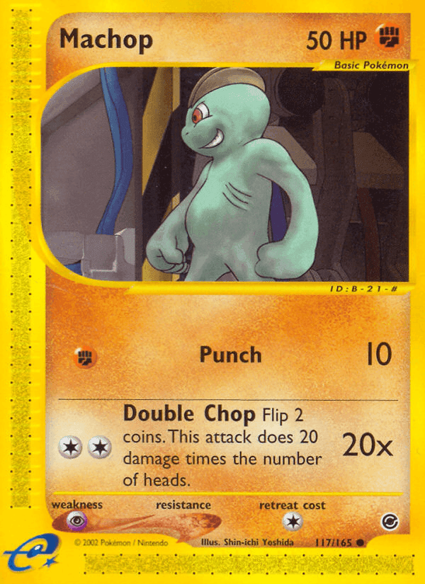 Machop, carta 117 di Expedition Set Base