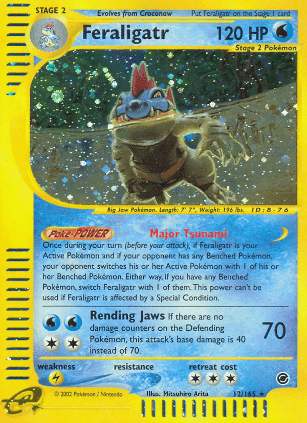 Feraligatr, carta 12 di Expedition Set Base