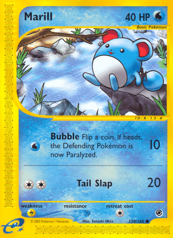 Marill, card 120 from Expedition Base Set