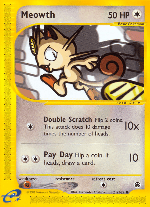 Expedition Base Set の 121 番、Meowth