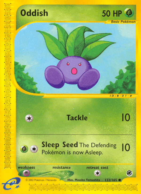 Oddish, carte 122 de Expedition Base Set