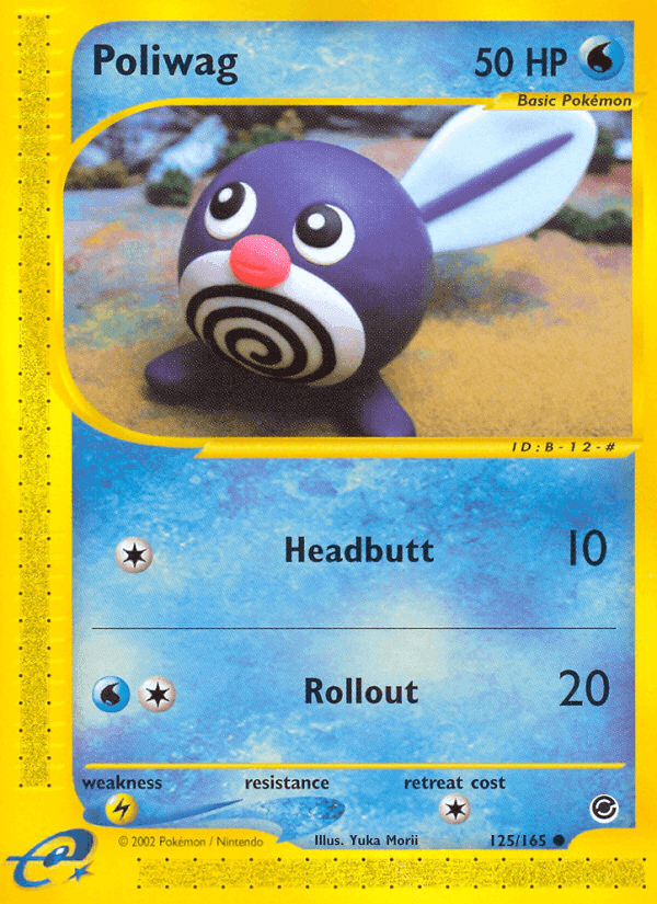 Poliwag, card 125 from Expedition Base Set