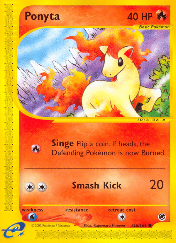 Ponyta, card 126 from Expedition Base Set