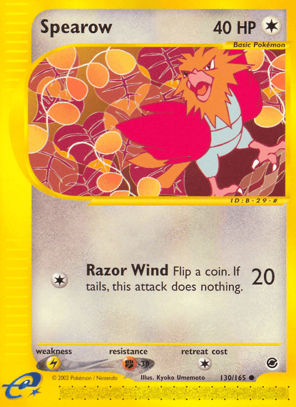 Spearow, card 130 from Expedition Base Set