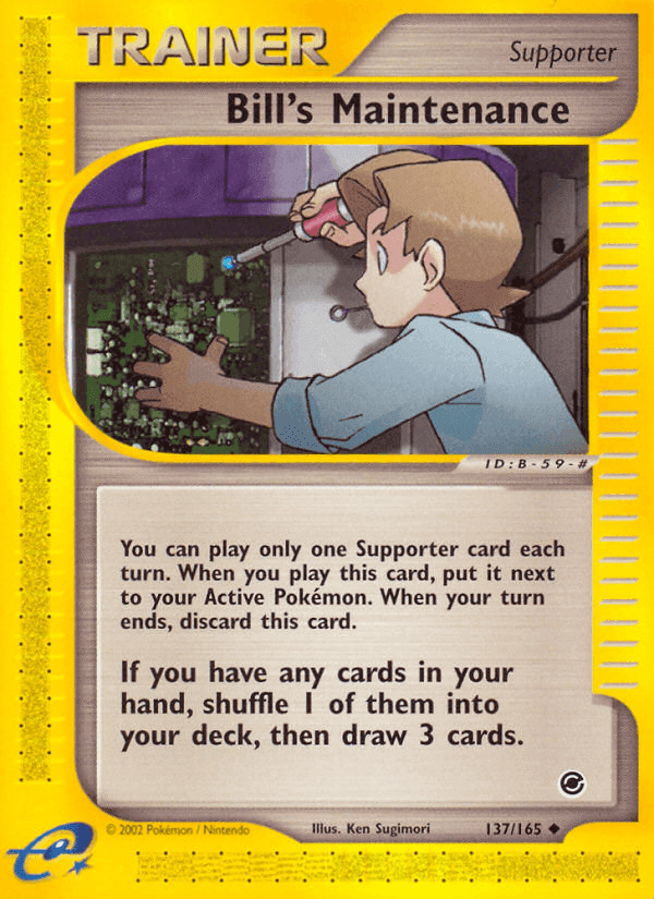 Bill's Maintenance, card 137 from Expedition Base Set