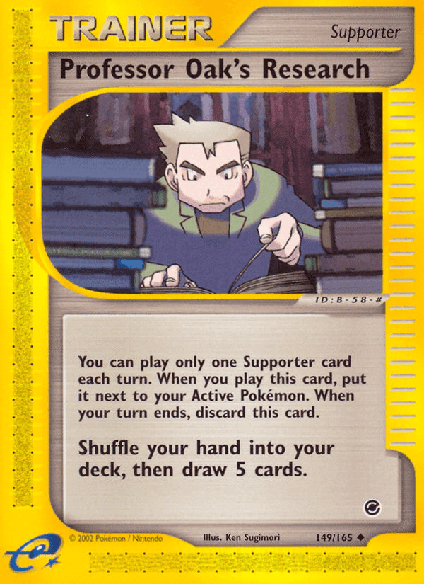 Professor Oak's Research, card 149 from Expedition Base Set