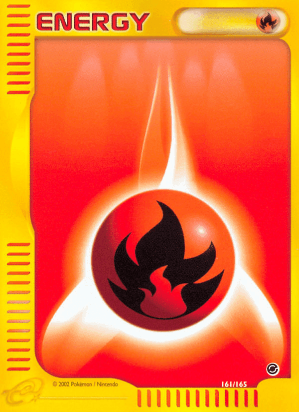 Fire Energy, card 161 from Expedition Base Set
