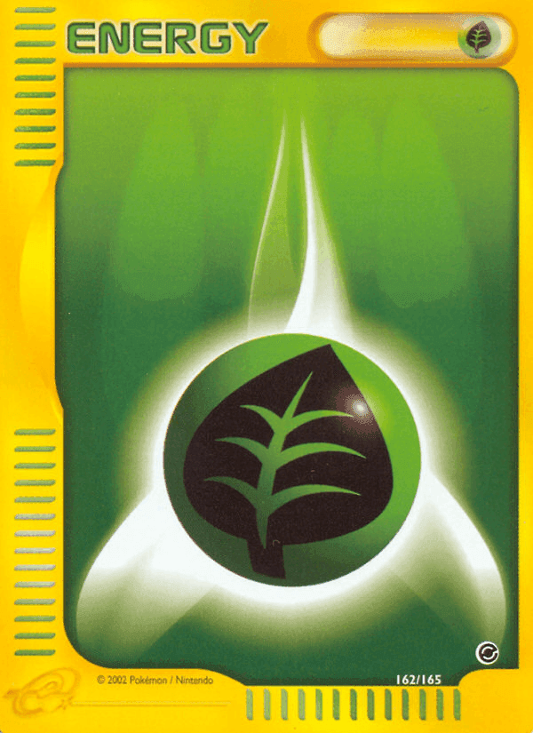 Grass Energy, card 162 from Expedition Base Set