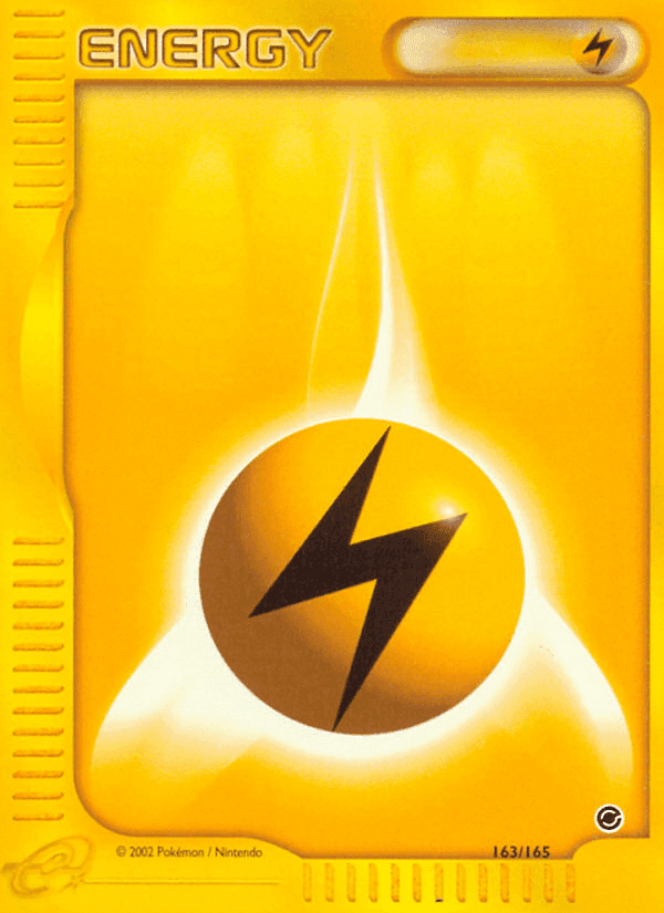 Lightning Energy, card 163 from Expedition Base Set