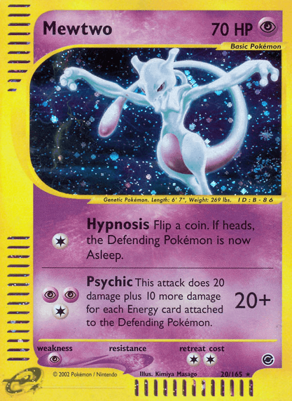 Mewtwo, carta 20 di Expedition Set Base