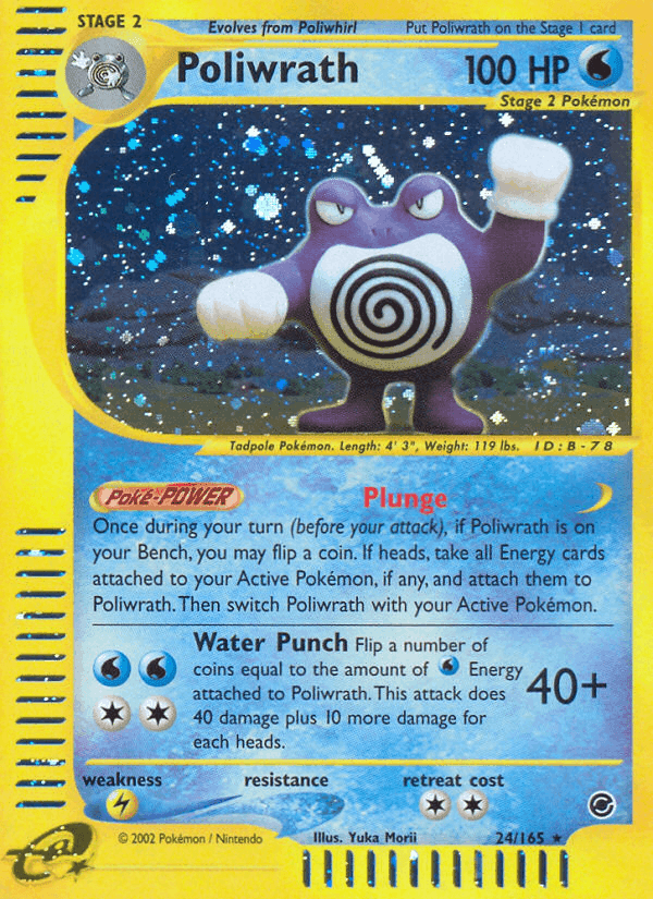 Poliwrath, carta 24 di Expedition Set Base