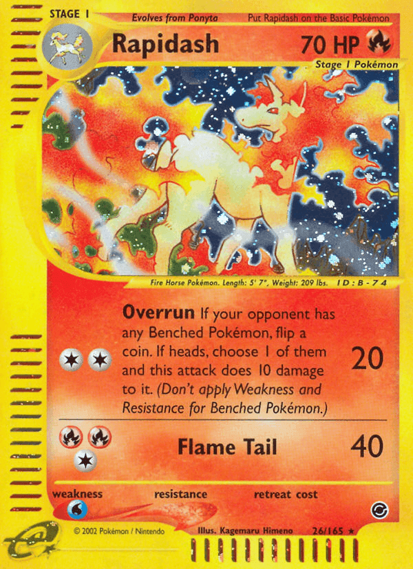 Rapidash, carta 26 di Expedition Set Base