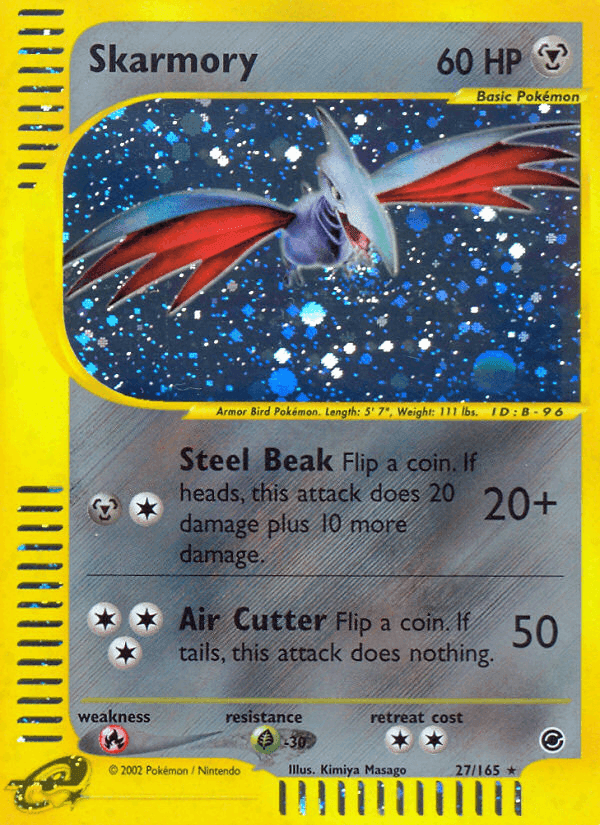 Skarmory, carta 27 di Expedition Set Base