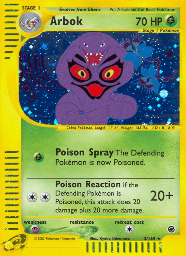 Arbok, carta 3 di Expedition Set Base