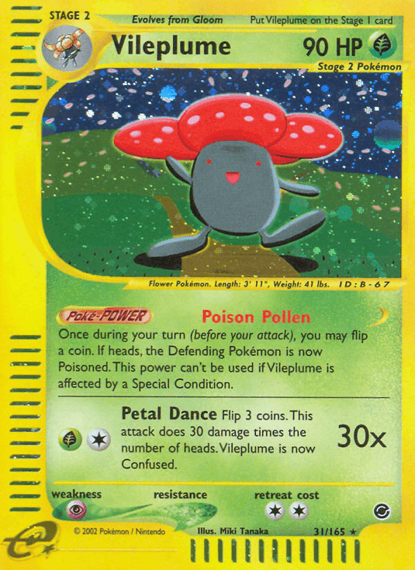 Vileplume, carta 31 di Expedition Set Base
