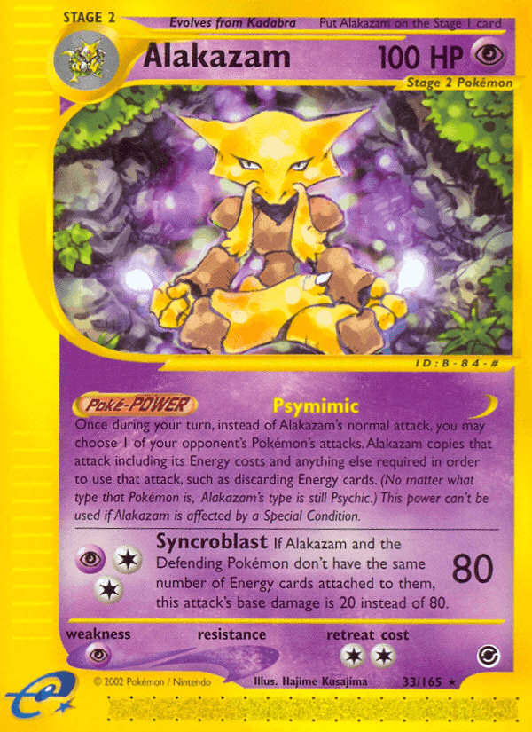 Alakazam, carta 33 di Expedition Set Base