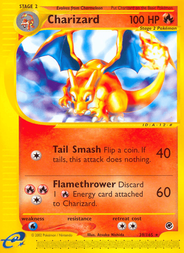 Charizard, carta 39 di Expedition Set Base