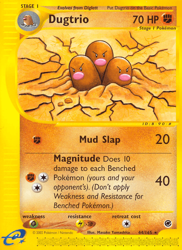 Dugtrio, carta 44 de Expedition Base Set