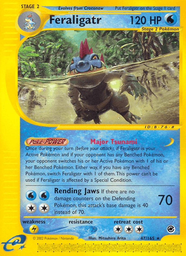 Feraligatr, card 47 from Expedition Base Set