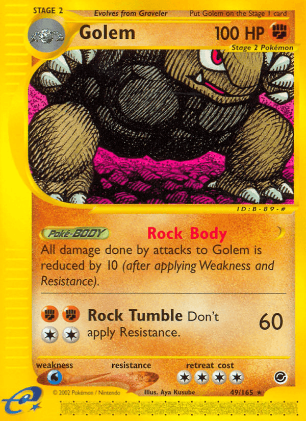 Golem, card 49 from Expedition Base Set