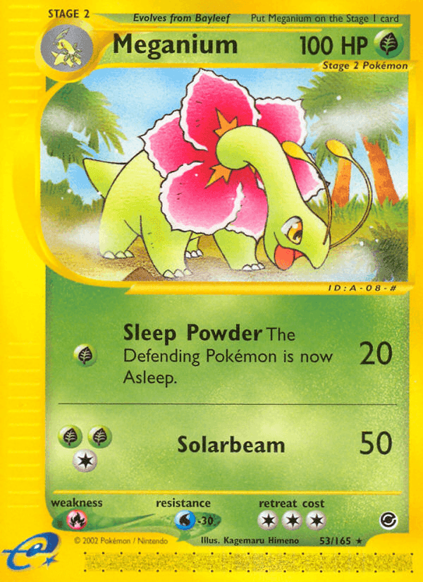 Meganium, carta 53 di Expedition Set Base